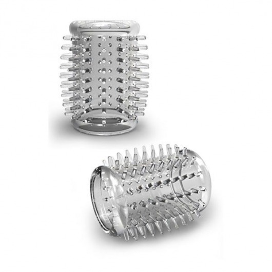 Прозрачная насадка с шипами STAY HARD COCK SLEEVE 01 CLEAR - Blush Novelties - в Балаково купить с доставкой
