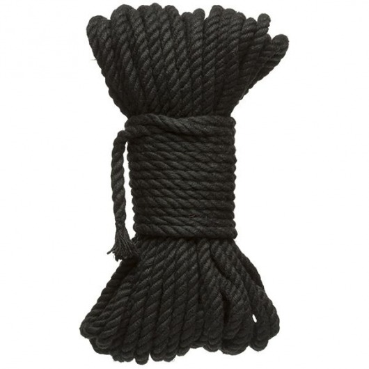 Черная верёвка для связывания и фиксации Bind Tie - 15,24 м. - Doc Johnson - купить с доставкой в Балаково
