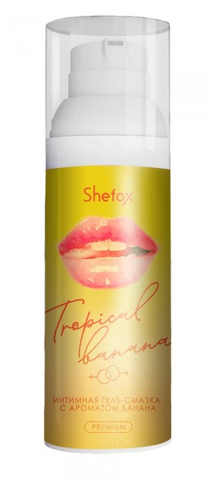Интимная гель-смазка Shefox Premium «Тропический банан» - 50 мл. - Shefox - купить с доставкой в Балаково