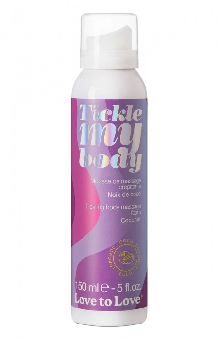 Массажная хрустящая пенка Tickle My Body Coconut с ароматом кокоса - 150 мл. - Love to Love - купить с доставкой в Балаково