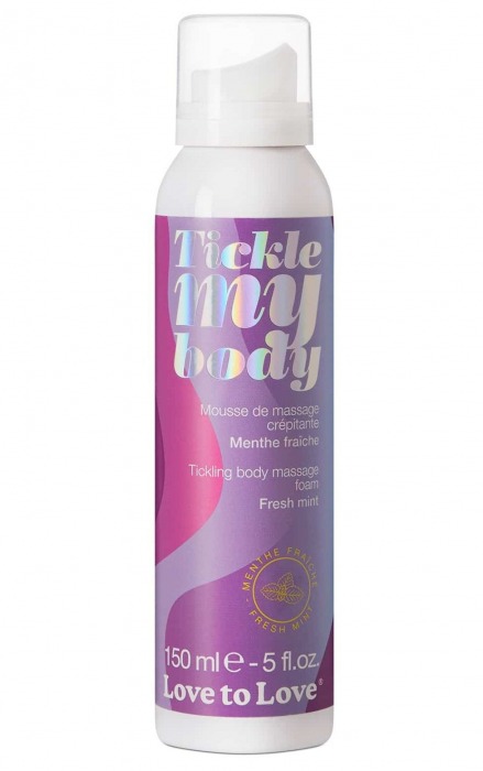 Массажная хрустящая пенка Tickle My Body Fresh Mint с ароматом мяты - 150 мл. - Love to Love - купить с доставкой в Балаково