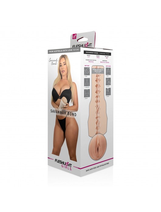 Мастурбатор-вагина Fleshlight Girls - Savannah Bond From Australia With Love - Fleshlight - в Балаково купить с доставкой