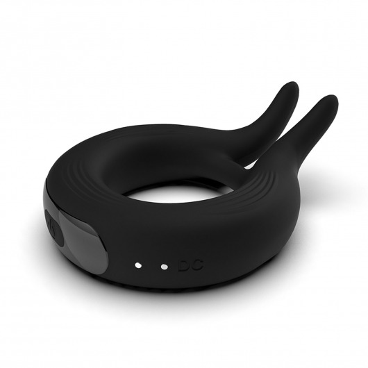 Черное эрекционное кольцо Marry Me Rechargeable Vibrating Cockring - Adrien Lastic - в Балаково купить с доставкой