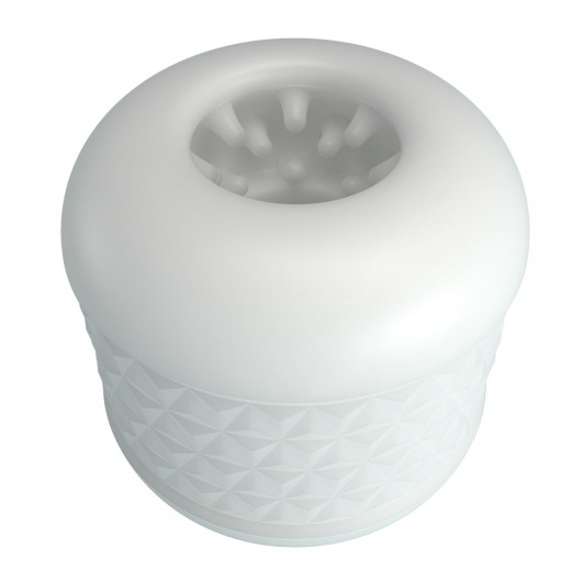 Белый сквозной мастурбатор Crystle - Baile - в Балаково купить с доставкой