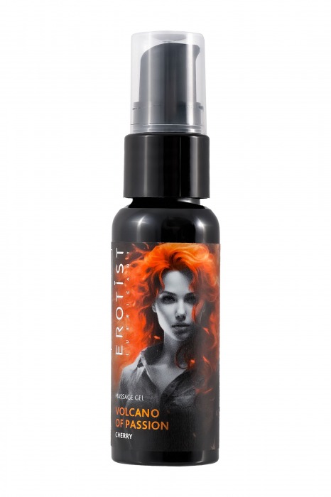 Гель с эффектом вибрации Volcano Of Passion со вкусом вишни - 25 мл. - Erotist Lubricants - купить с доставкой в Балаково