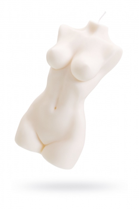 Белая интерьерная свеча в форме женского торса - 850 гр. - Pecado - купить с доставкой в Балаково