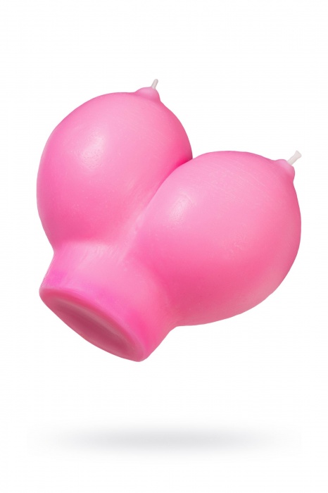 Розовая свеча «Сиськи» - 150 гр. - Pecado - купить с доставкой в Балаково