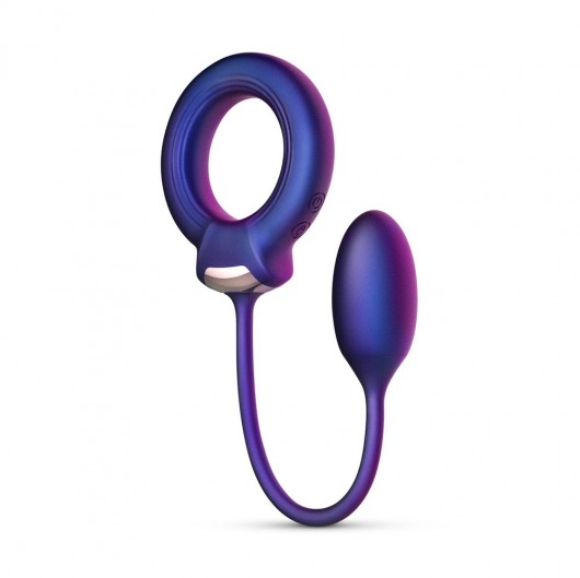 Фиолетовое эрекционное виброкольцо с анальным шариком Eclipse - ONE DC B.V. - в Балаково купить с доставкой