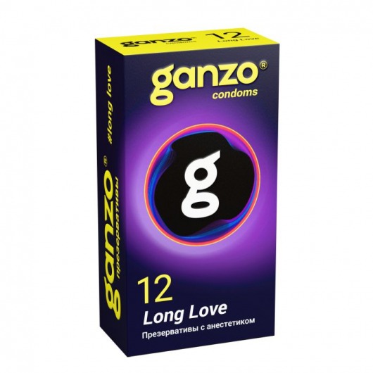 Презервативы с анестетиком для продления удовольствия Ganzo Long Love - 12 шт. - Ganzo - купить с доставкой в Балаково