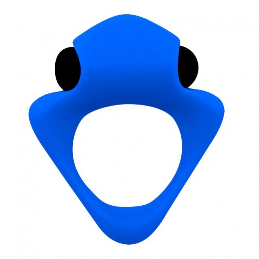 Синее эрекционное кольцо Wooomy Tribeс с вибрацией - Adrien Lastic - в Балаково купить с доставкой