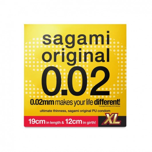 Презерватив увеличенного размера Sagami Original 0.02 XL-size - 1 шт. - Sagami - купить с доставкой в Балаково