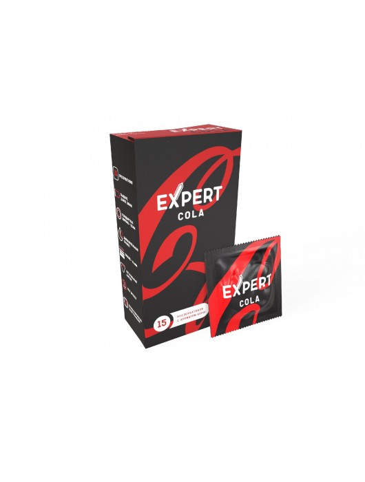 Презервативы с ароматом колы Expert Cola - 15 шт. - Expert - купить с доставкой в Балаково