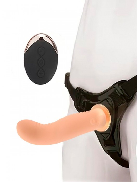 Женский вибрострапон со съемной насадкой и пультом ДУ - Erokay - купить с доставкой в Балаково