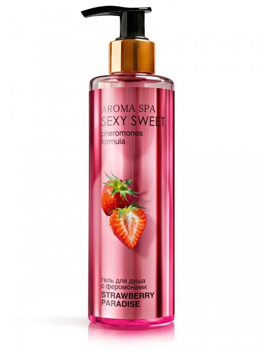 Гель для душа с феромонами и ароматом клубники Strawberry Paradise - 200 мл. -  - Магазин феромонов в Балаково