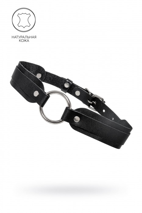 Черный кожаный чокер-ошейник со скруглёнными углами - Pecado - купить с доставкой в Балаково