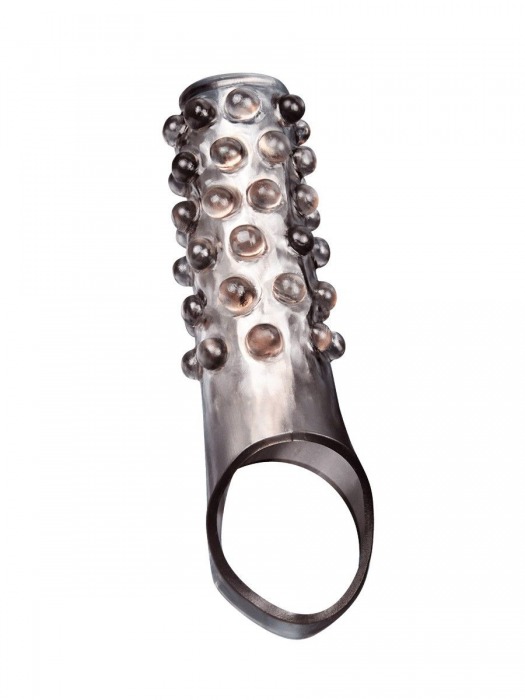 Дымчатая насадка на пенис с выпуклостями - 11 см. - Sex Expert - в Балаково купить с доставкой