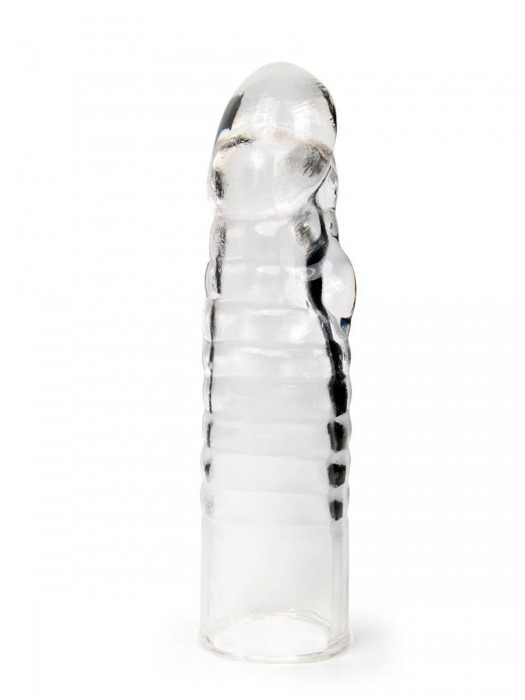 Прозрачная закрытая насадка на член - 15 см. - Sex Expert - в Балаково купить с доставкой