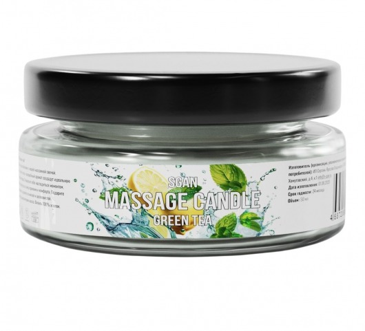 Массажная свеча «Зелёный чай» - 50 мл. - SGAN - купить с доставкой в Балаково