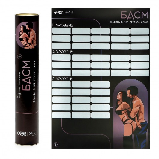 Плакат для двоих со скретч-слоем «БДСМ» - Сима-Ленд - купить с доставкой в Балаково