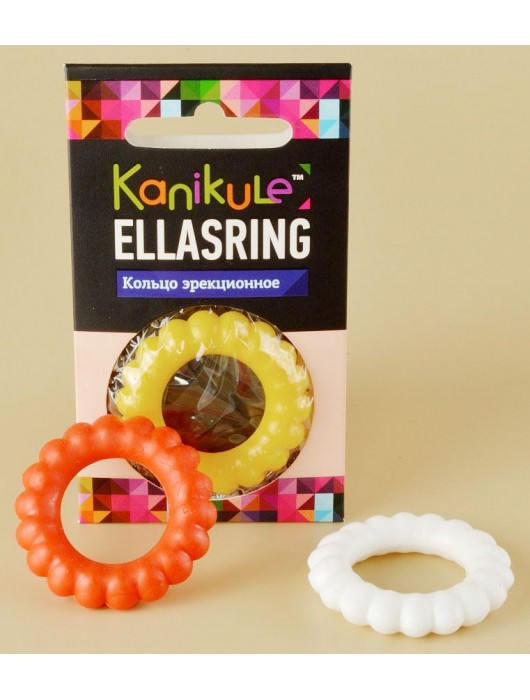 Цветное рельефное эрекционное кольцо Ellasring - Sitabella - в Балаково купить с доставкой