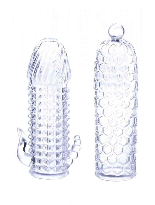 Набор из 2 прозрачных насадок на член Seductive Tickler Sleeves Set - NMC - в Балаково купить с доставкой