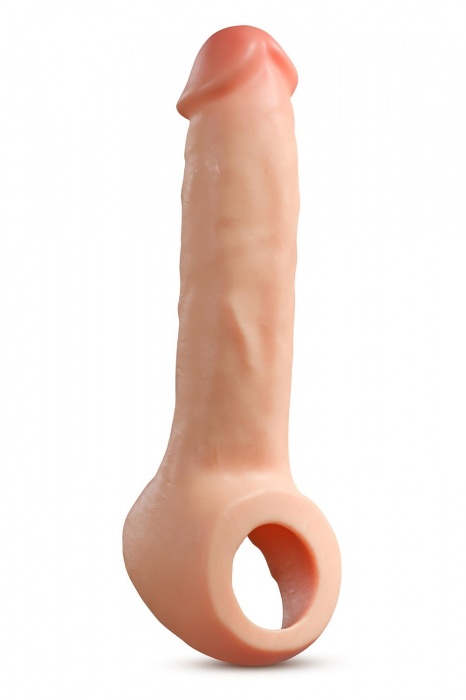 Телесная насадка-удлинитель Thrive 8.75 Inch Realistic Penis Extender Sleeve - 22,2 см. - Blush Novelties - в Балаково купить с доставкой