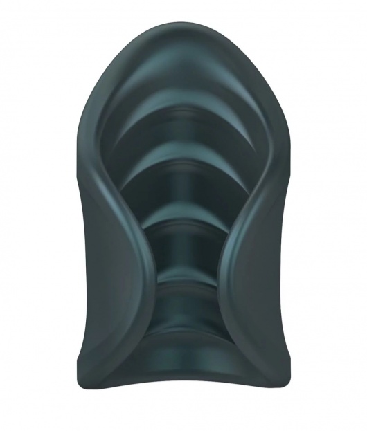 Серый сквозной мастурбатор с вибрацией Manwan Starter - Manwan - в Балаково купить с доставкой