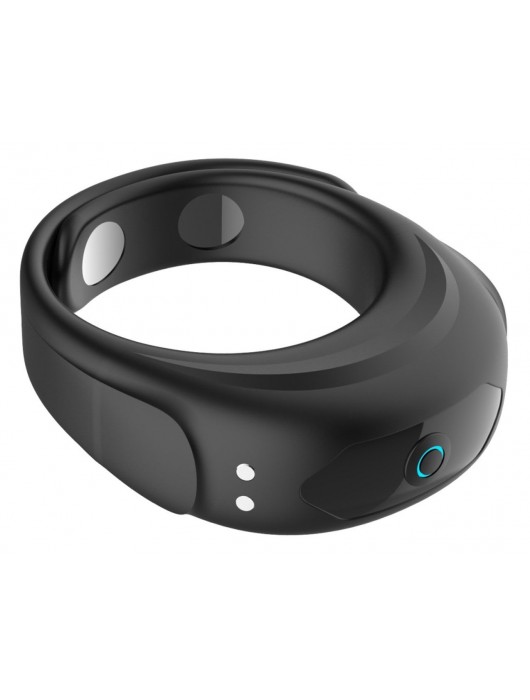 Черное эрекционное виброкольцо на ремешках - Boys of Toys - в Балаково купить с доставкой