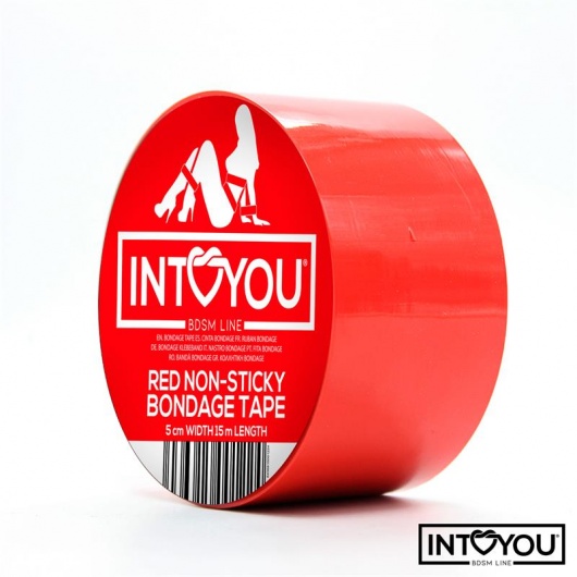 Красный скотч для фиксации Non-Sticky Bondage Tape - 15 м. - Intoyou - купить с доставкой в Балаково