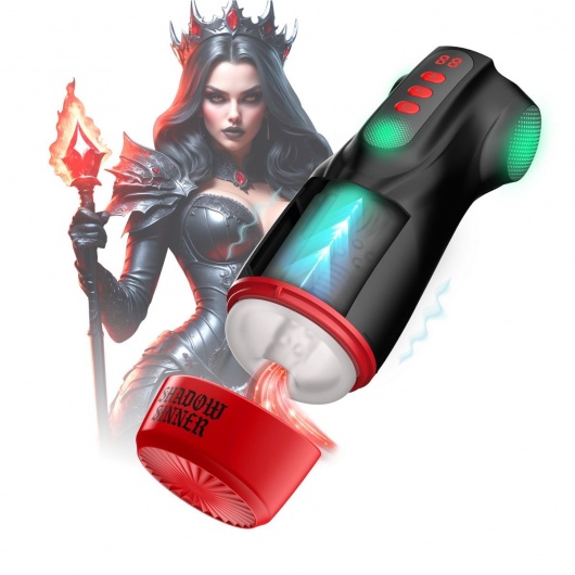 Интерактивный мастурбатор Raven с вакуумом, вибрацией и подсветкой - Shots Media BV - в Балаково купить с доставкой