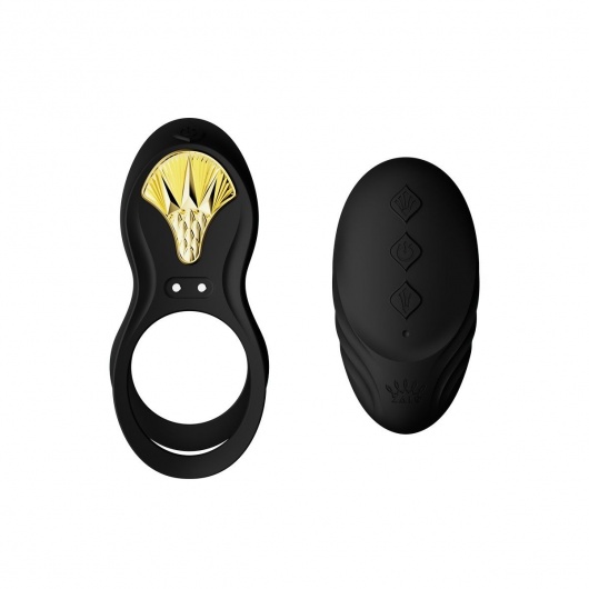 Черное эрекционное виброкольцо Bayek с пультом ДУ - Zalo - в Балаково купить с доставкой