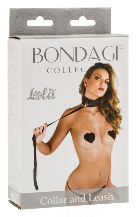 Ошейник Bondage Collection Collar and Leash One Size - Lola Games - купить с доставкой в Балаково
