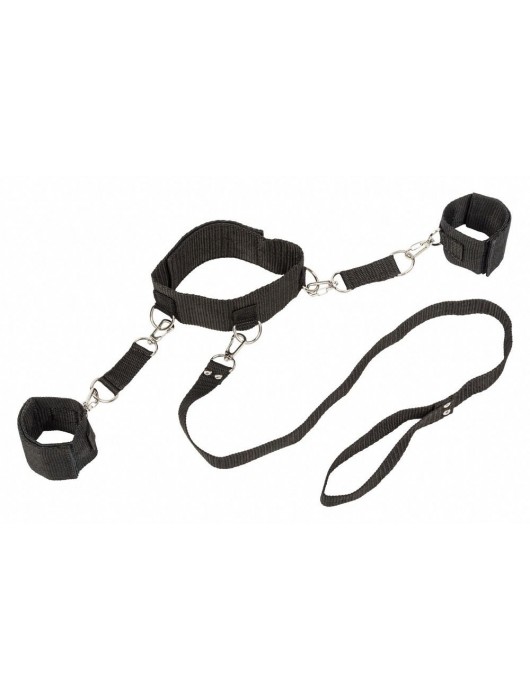 Ошейник с наручниками Bondage Collection Collar and Wristbands Plus Size - Lola Games - купить с доставкой в Балаково