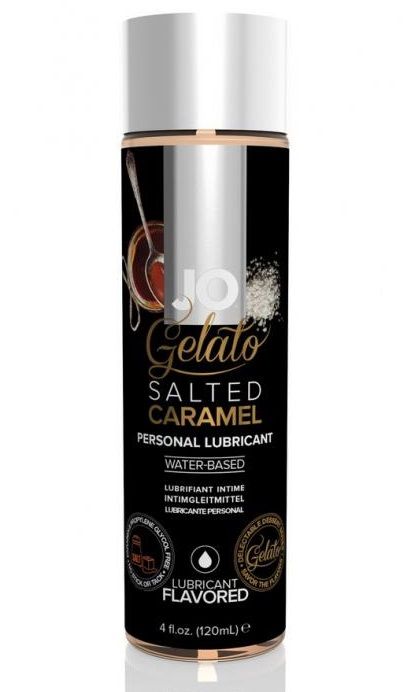 Лубрикант с ароматом солёной карамели JO GELATO SALTED CARAMEL - 120 мл. - System JO - купить с доставкой в Балаково