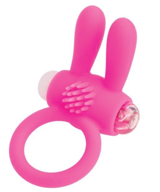 Розовое эрекционное виброкольцо A-toys с ушками - A-toys - в Балаково купить с доставкой