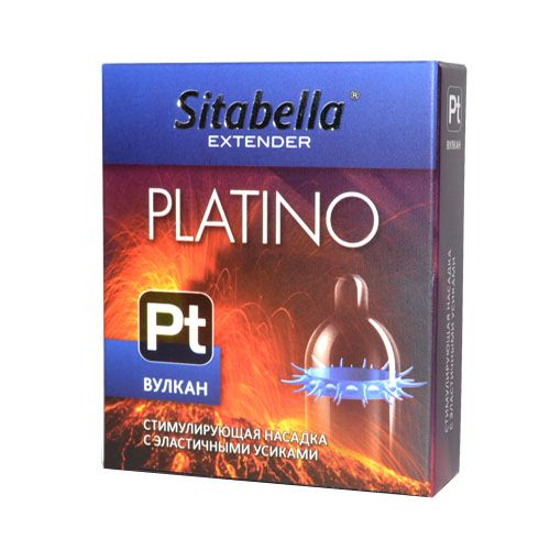 Стимулирующая насадка с усиками Platino  Вулкан - Sitabella - купить с доставкой в Балаково