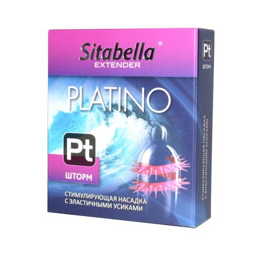 Стимулирующая насадка со спиралью из усиков Platino  Шторм - Sitabella - купить с доставкой в Балаково