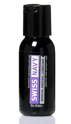 Возбуждающий гель-лубрикант на водной основе Sensual Arousal Lubricant  - 29,5 мл. - Swiss navy - купить с доставкой в Балаково