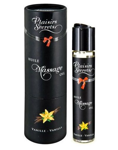 Массажное масло с ароматом ванили Huile de Massage Gourmande Vanille - 59 мл. - Plaisir Secret - купить с доставкой в Балаково