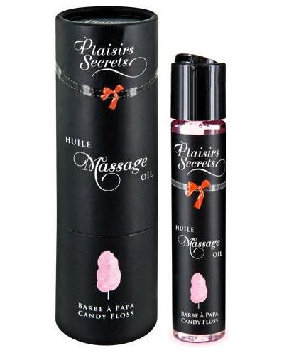 Массажное масло с ароматом сладкой ваты Huile de Massage Gourmande Barbe à Papa - 59 мл. - Plaisir Secret - купить с доставкой в Балаково