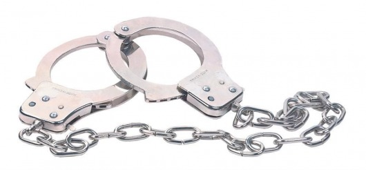 Наручники из металла с длинной цепочкой CHROME HANDCUFFS METAL HANDCUFFS W. KEY - NMC - купить с доставкой в Балаково