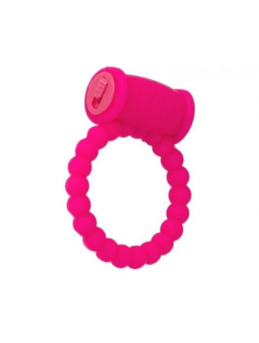 Розовое виброкольцо на пенис A-toys из силикона - A-toys - в Балаково купить с доставкой