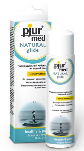 Нейтральный лубрикант на водной основе pjur MED Natural glide - 100 мл. - Pjur - купить с доставкой в Балаково