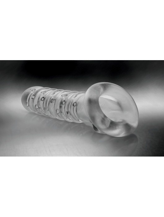 Утолщающая ребристая насадка на пенис - Доминирующее кольцо - в Балаково купить с доставкой