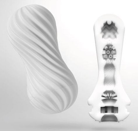Мастурбатор FLEX Silky White с мягким рельефом - Tenga - в Балаково купить с доставкой