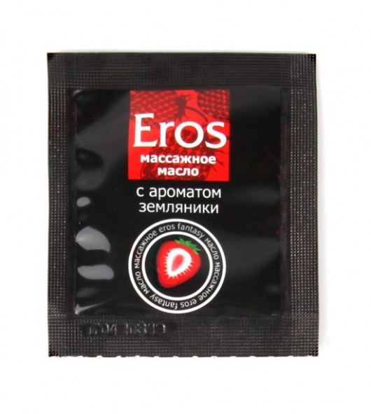 Пробник массажного масла с ароматом земляники Eros fantasy - 4 гр. - Биоритм - купить с доставкой в Балаково