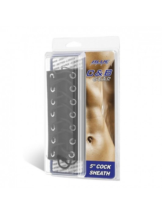 Сбруя на член на шнуровке 5  Cock Sheath - BlueLine - купить с доставкой в Балаково