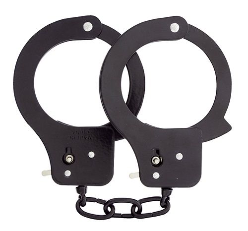 Чёрные наручники из листового металла BONDX METAL CUFFS BLACK - Dream Toys - купить с доставкой в Балаково