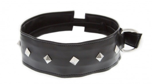 Полиуретановый ошейник с пуклями Collar with Studs - Blush Novelties - купить с доставкой в Балаково