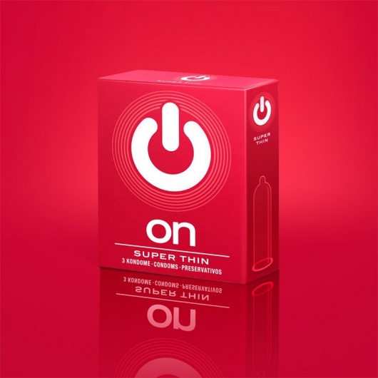 Супертонкие презервативы ON) Super Thin - 3 шт. - ON) - купить с доставкой в Балаково